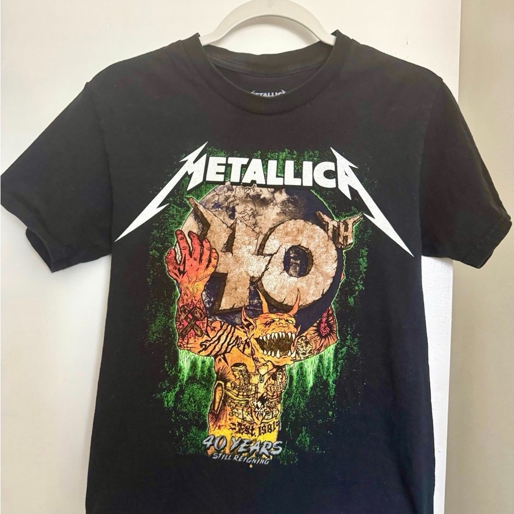 Metallica 40 Years 2021 Tour Shirt small Chase Center OFFICIAL RARE